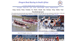Desktop Screenshot of dragonboat.org.za