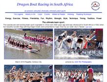 Tablet Screenshot of dragonboat.org.za
